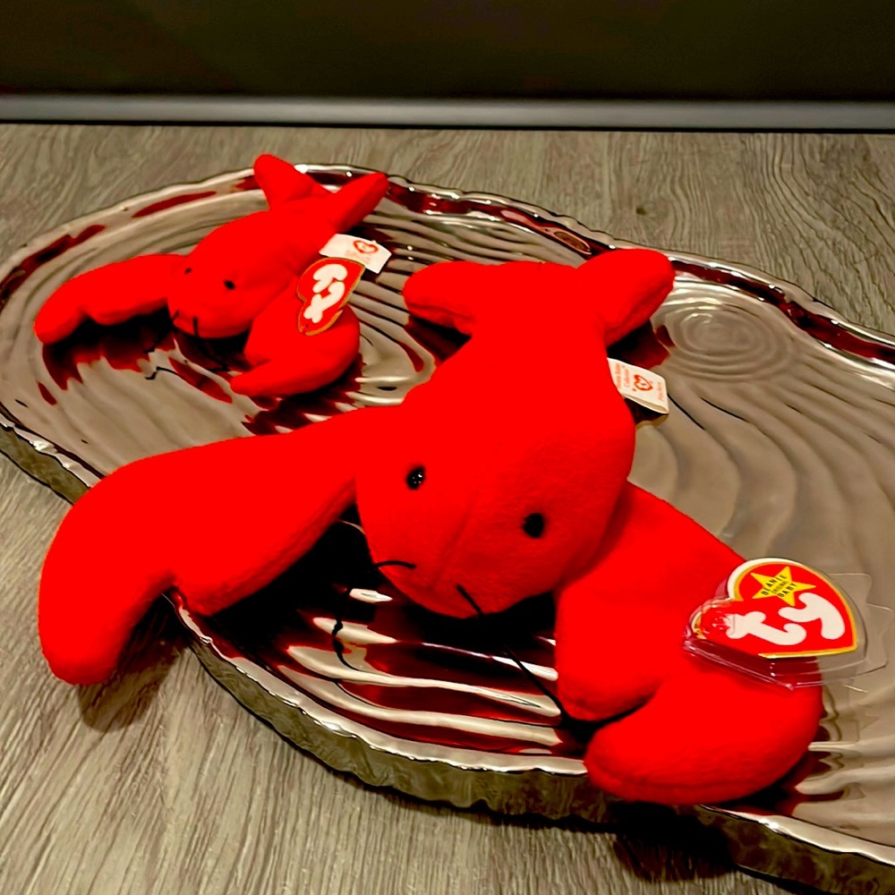 Ty ‘Pinchers’ beanie baby and sidekick